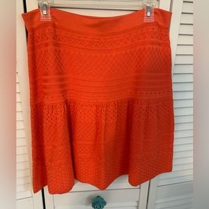Burnt orange knit mini skirt- brand new